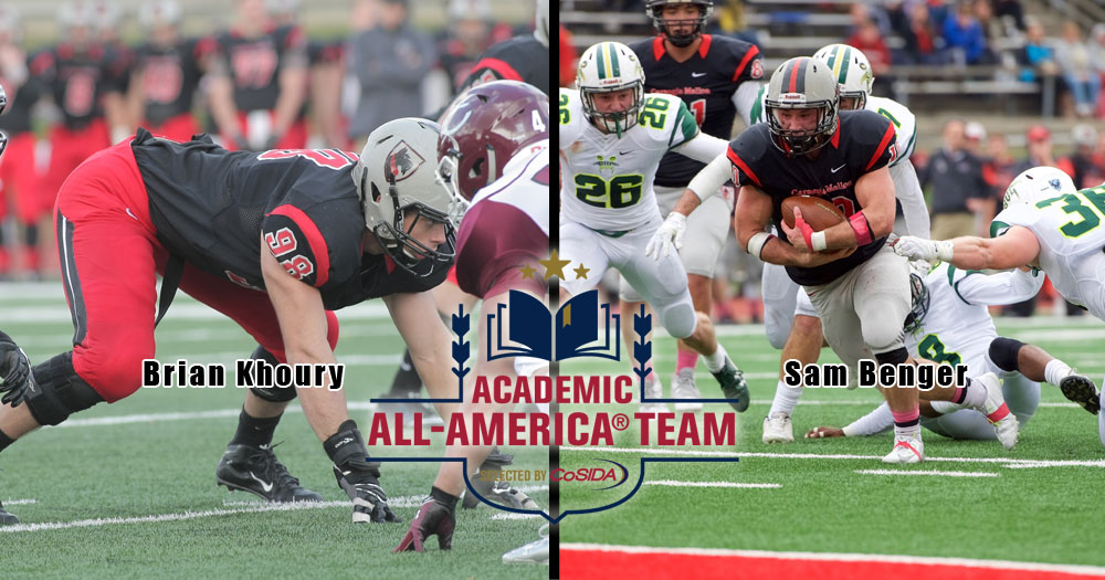 Khoury and Benger Named CoSIDA Academic All-Americans