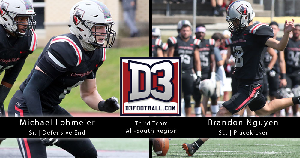 Lohmeier and Nguyen Named to D3football.com All-South Region Team