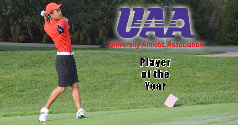 Li Named UAA Men’s Golf Player of the Year; Folker Named to All-UAA Squad