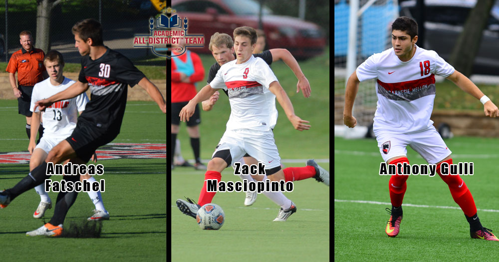 Three Tartans Named to CoSIDA Academic All-District Men’s Soccer Team