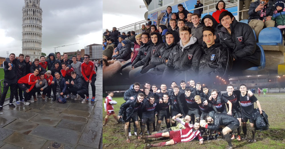 Men's Soccer Tours Italy, Plays Twice, During Spring Break