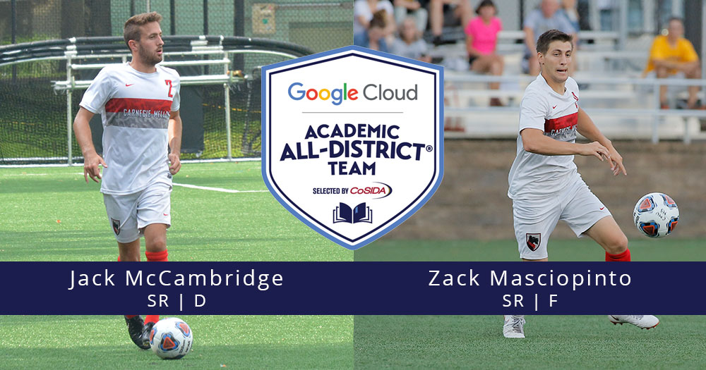 McCambridge, Masciopinto Honored on CoSIDA Academic All-District Men’s Soccer Team
