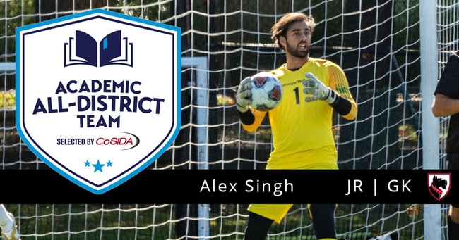 Singh Named to CoSIDA Academic All-District Men’s Soccer Team