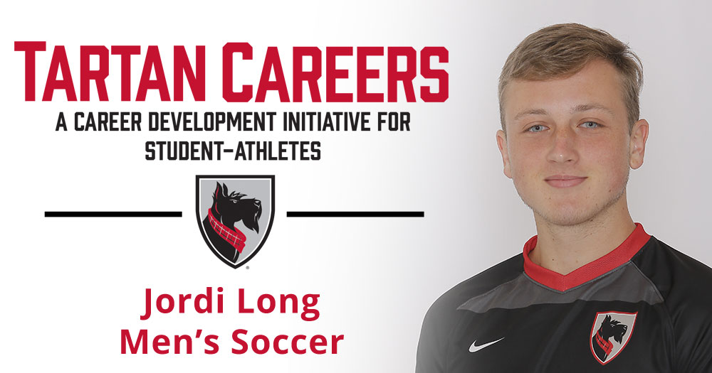 Tartan Careers - A career development initiative for student-athletes. Jordi Long Men's Soccer.
Headshot of Jordi