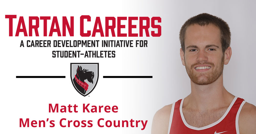 Tartan Careers - A career development initiative for student-athletes. Matt Karee, men's cross country - photo of Matt Karee