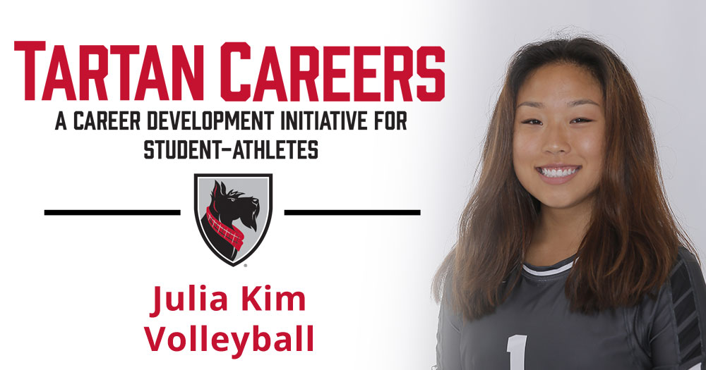 Tartan Careers - A career development initiative for student-athletes. Julia Kim, volleyball - photo of Julia Kim