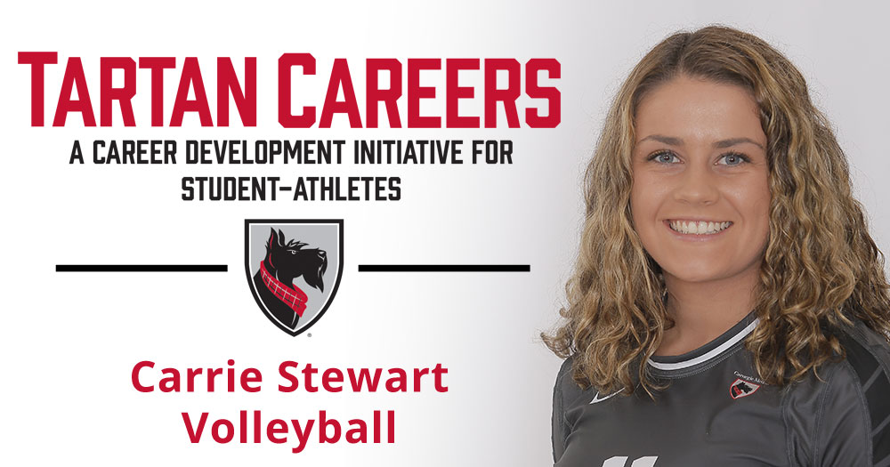 Tartan Careers - A career development initiative for student-athletes. Carrie Stewart Volleyball.
Headshot of Carrie