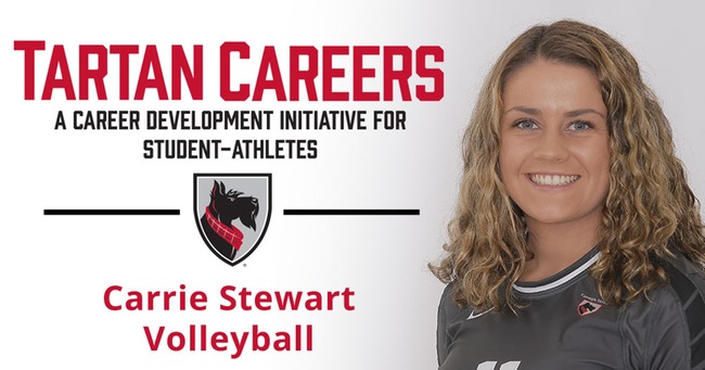 Tartan Careers - A career development initiative for student-athletes. Carrie Stewart Volleyball.
Headshot of Carrie