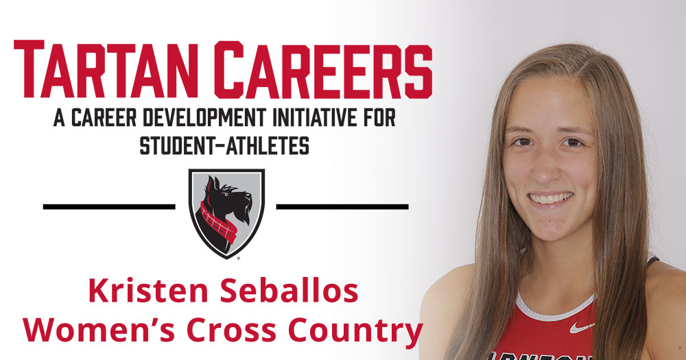 Tartan Careers - A career development initiative for student-athletes. Kristen Seballos, women's cross country - photo of Kristen Seballos