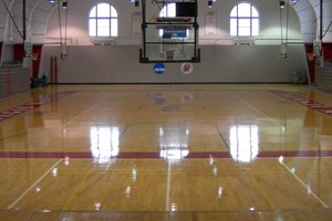 Basketball stage view