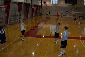 Basketball side court