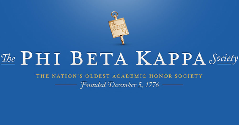 The Phi Beta Kappa Society
The Nation's Oldest Academic Honor Society
Founded December 5, 1776