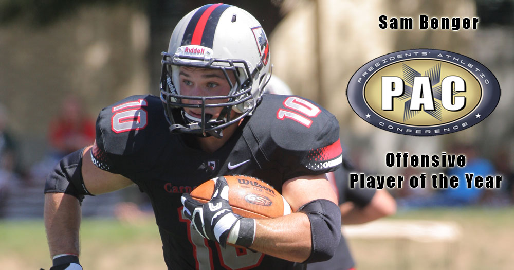 Benger Repeats as PAC Offensive Player of the Year; Tartans Place 13 on All-PAC Team