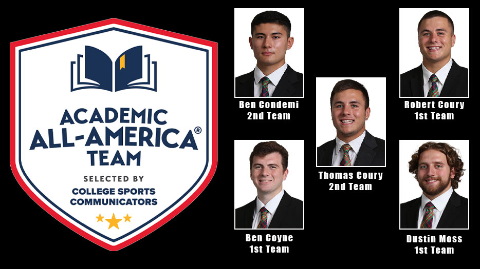 Five Football Players Named Academic All-America