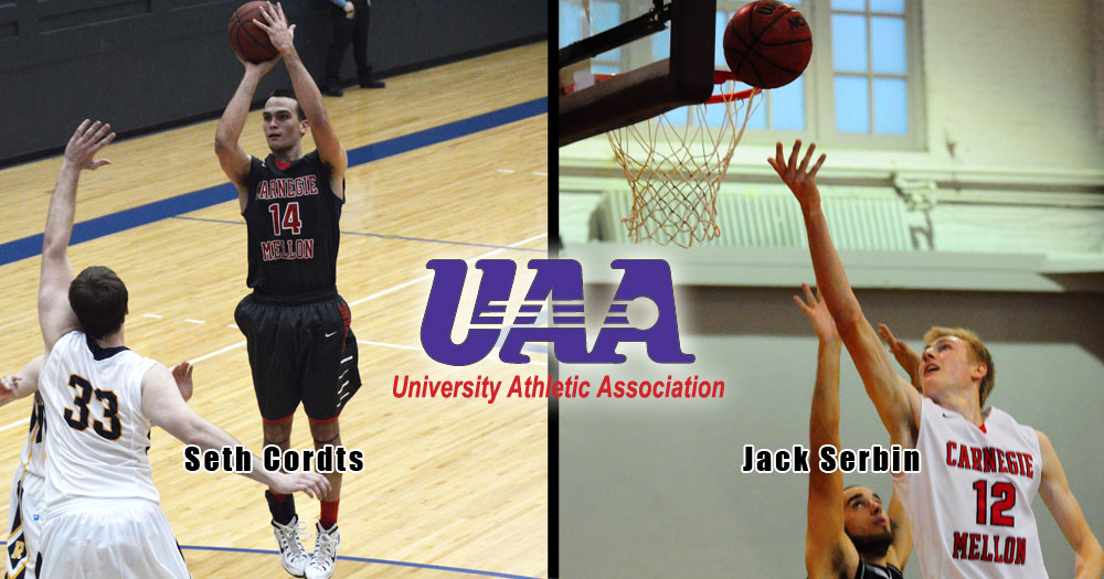 Carnegie Mellon’s Cordts and Serbin Named to the All-UAA Men’s Basketball Squad