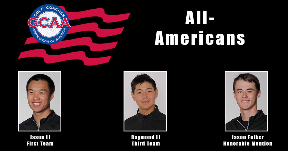 Jason Li Repeats as First Team PING All-America; Raymond Li and Jason Folker Garner All-America Honors
