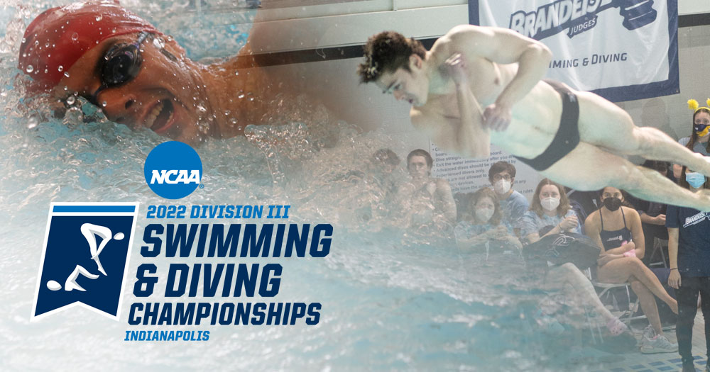 men's swimmer and diver with NCAA Championships Logo