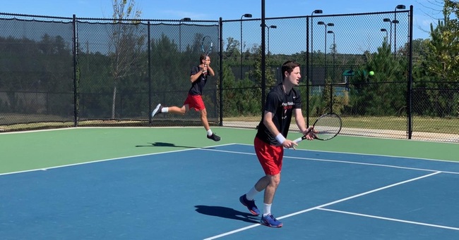 Doubles Team of Downing and Levine Win Consolation Semi-Final Match at ITA Oracle Cup; Downing Wins Singles Match