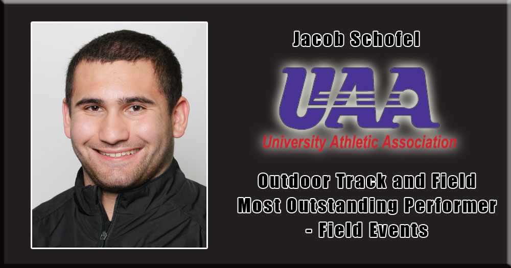 Schofel Named UAA Most Outstanding Outdoor Performer, Coaching Staff Honored