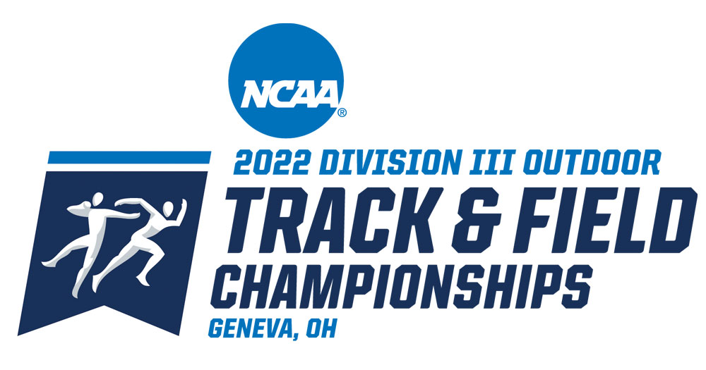 NCAA 2022 Division III Outdoor Track and Field Championships logo on white background