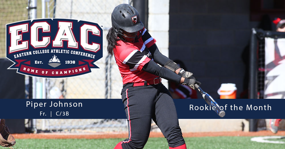 Johnson Brings Home ECAC South Rookie of the Month Honors for March
