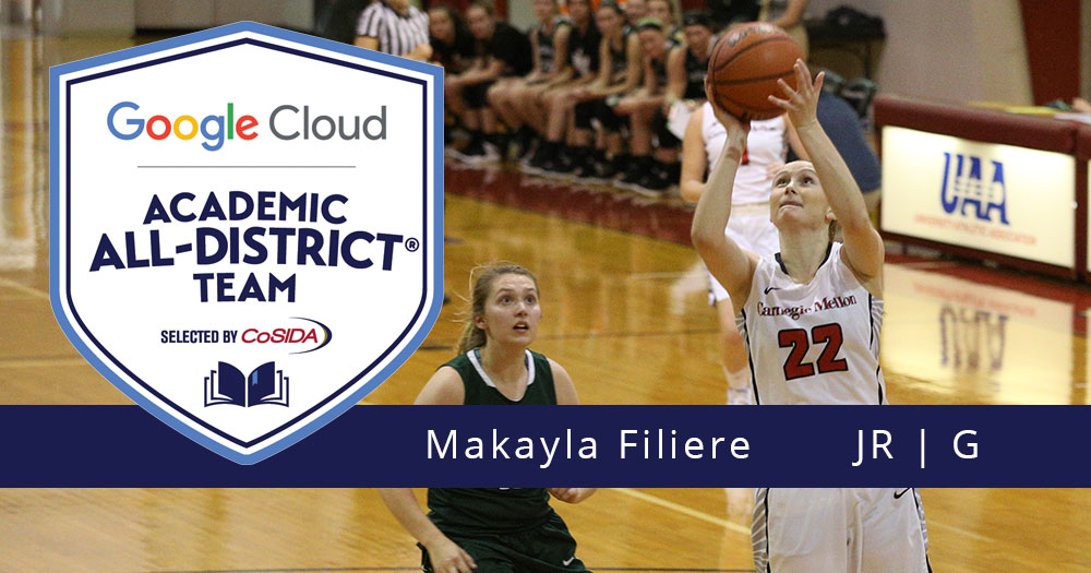 Filiere Repeats on CoSIDA Academic All-District Team
