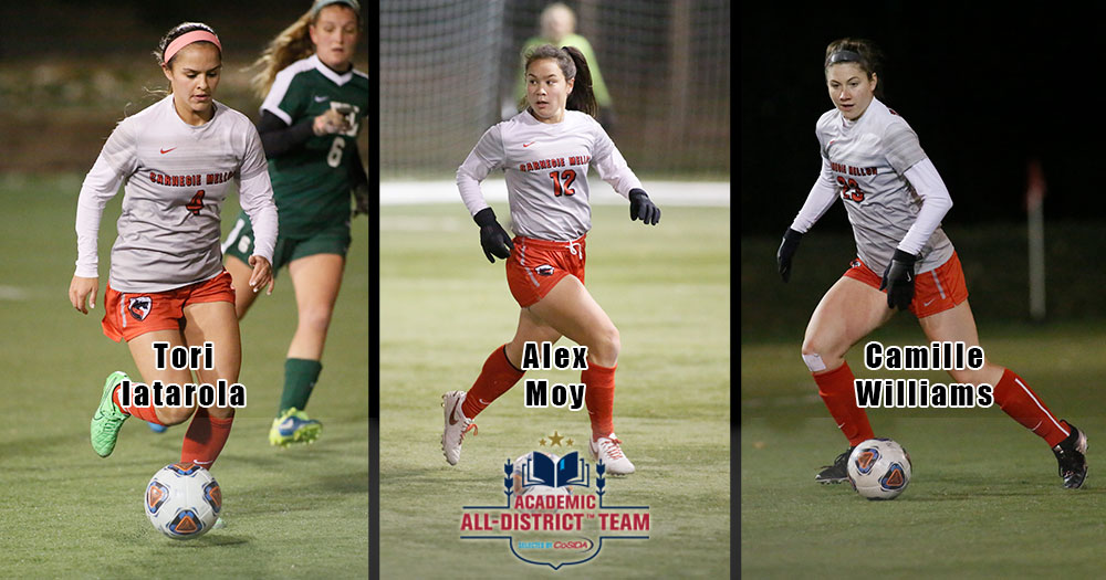 Three Honored on CoSIDA Academic All-District Women’s Soccer Team