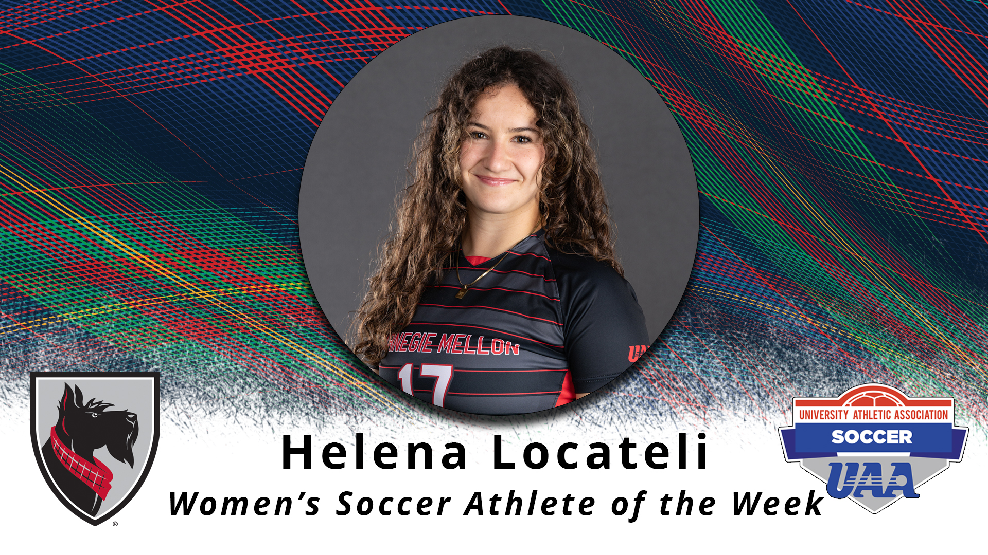 Locateli Honored as UAA Defensive Athlete of the Week