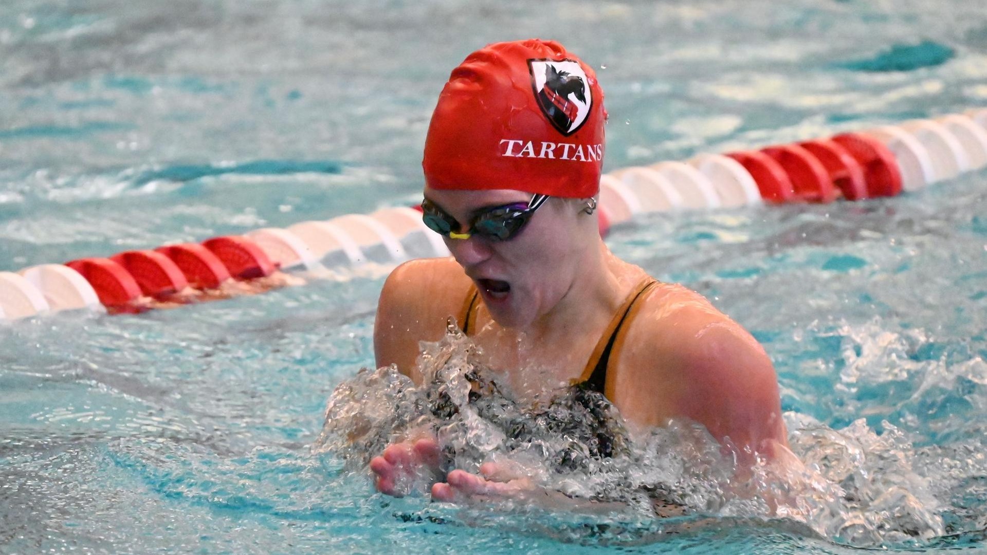 women's swimmer doing breaststroke