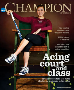 Katie Cecil Featured in NCAA Champion Magazine