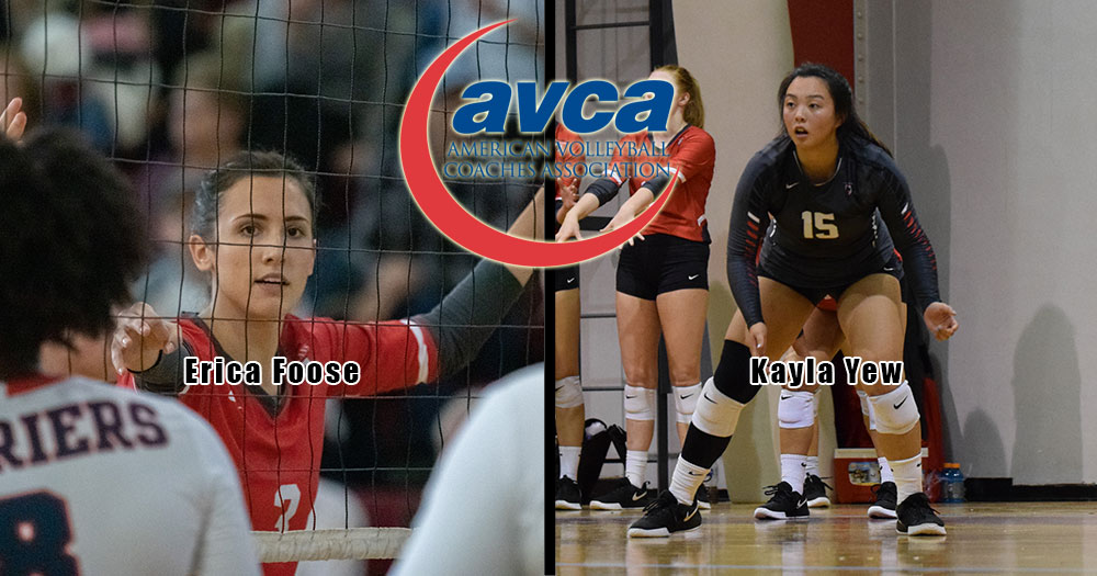 Foose and Yew Named AVCA Third Team All-America; So-Holloway Garners Honorable Mention Recognition