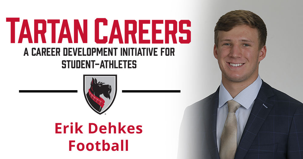 Tartan Careers - A career development initiative for student-athletes.Erik Dehkes, football - photo of Erik Dehkes