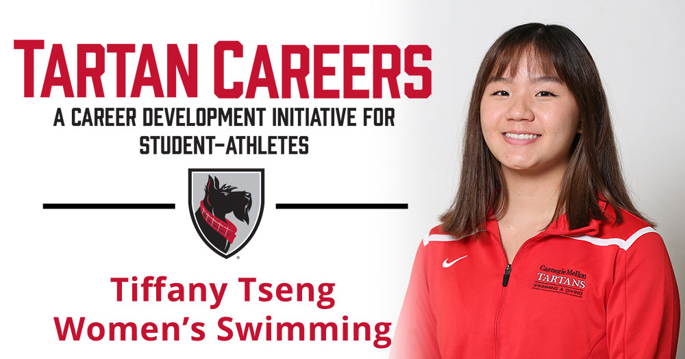 Tartan Careers - A career development initiative for student-athletes. Tiffany Tseng, women's swimming - photo of Tiffany Tseng